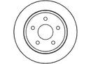 Disctech Brake Disc (Single) - Fits Jeep, Opel - ABD2757 - Rear Axle