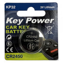 Key Power Coin Cell Battery CR2450 - Lithium 3V - Box of 10 - CR2450KP-PK10