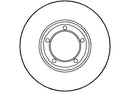 Disctech Brake Disc (Single) - Fits Mitsubishi, Nissan - ABD3515 - Front Axle