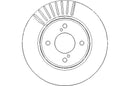 Disctech Brake Disc (Single) - Fits Alpine, Suzuki - ABD3352 - Front Axle