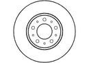 Disctech Brake Disc (Single) - Fits Kia, Volvo - ABD3487 - Front Axle