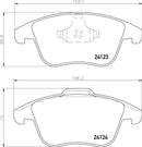 Mintex Brake Pad Set fits -Ford Jaguar Land Rover MG Volvo MDB2860 (also fits other vehicles)
