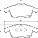 Mintex Brake Pad Set fits -Renault MDB3044 (also fits other vehicles)