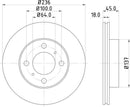 Mintex Brake Discs fits -Mitsubishi Proton V238:4 MDC945 (also fits other vehicles)