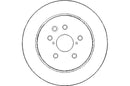 Disctech Brake Disc (Single) - Fits Lexus, Mazda - ABD2181 - Rear Axle