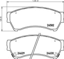Mintex Brake Pad Set fits -Mazda MDB2935 (also fits other vehicles)