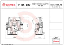Brembo F BR 027 LCV brake calipers for commercial vehicles - FBR027