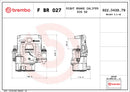 Brembo F BR 027 LCV brake calipers for commercial vehicles - FBR027
