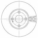 Borg & Beck Brake Disc Pair  - BBD5476 fits Mazda 2 1.5 11/14-