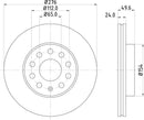 Mintex Brake Discs fits -Audi Seat Skoda VW S307:5 MDC2690 (also fits other vehicles)