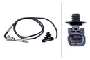 HELLA 6PT 010 376-541 Sensor, exhaust gas temperature - 2-pin connector