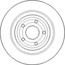 Disctech Brake Disc (Single) - Fits Fiat, Ford - ABD3281 - Rear Axle