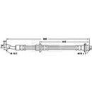 Borg & Beck Brake Hose  - BBH6820 fits Nissan Almera I 1.4,1.6,2.0