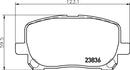 Mintex Brake Pad Set fits -Toyota MDB2266 (also fits other vehicles)