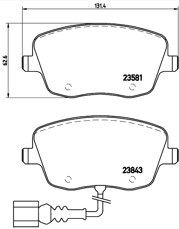 Brembo Brake Pad Set - P85077