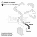 Borg & Beck Turbo Hose  - BTH1135 fits VAG Leon,Toledo,Golf IV 1.9TDi