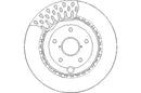 Disctech Brake Disc (Single) - Fits Ford, Subaru - ABD3179 - Rear Axle
