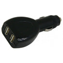 Streetwize Twin USB Adaptor - Black - 12V - SWUSB2