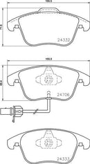 Mintex Brake Pad Set fits -Audi MDB2952 (also fits other vehicles)