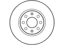 Disctech Brake Disc (Single) - Fits Fiat, Toyota - ABD2082 - Front Axle