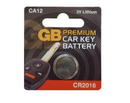GB Premium Car Key Fob Battery 3V Lithium Coin Cell CR2016