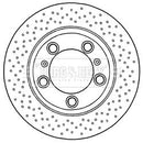 Borg & Beck Brake Disc Single  - BBD6032S fits Porsche Boxster 2.7 04-09