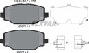 Textar Brake Pad Set - 2537601