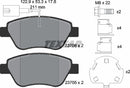 Alfa Romeo Citroën Fiat Peugeot, Brake Pad Set - Textar 23706012453501