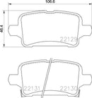 Mintex Brake Pad Set fits -Opel Vauxhall MDB3858 (also fits other vehicles)