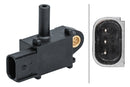 HELLA 6PP 009 409-571 Sensor, exhaust pressure - 3-pin connector - Bolted