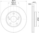 Mintex Brake Discs fits -Toyota V328:5 MDC2544 (also fits other vehicles)