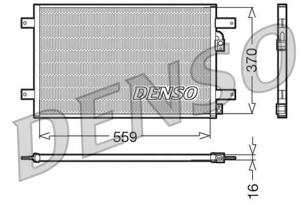 Denso Condenser, air conditioning - DCN32014 | Arnold Clark Autoparts