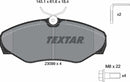 Nissan Opel Renault Vauxhall, Brake Pad Set - Textar 2309902
