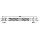 Borg & Beck Brake Hose  - BBH7043 fits Hyun Getz 1.1,1.3,1.4,1.5,1.6
