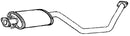 Klarius DN703A - Box With Centre Pipe  - Fits Nissan Note 1.6i