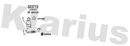 Klarius 323713 - Catalyst Type Approved Withpip  - Fits Ford Fiesta VI 1.0