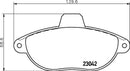 Mintex Brake Pad & Disc Kit fits -Citroën Fiat Peugeot MDK0126 (also fits other vehicles)
