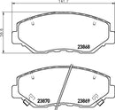 Mintex Brake Pad Set fits -Honda MDB2265 (also fits other vehicles)