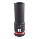 Milwaukee Hex socket ShW 1/2 deep 15mm-1pc - 4932480333