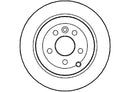 Disctech Brake Disc (Single) - Fits Land rover - ABD2114 - Rear Axle