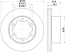 Mintex Brake Discs fits -MercedesBenz VW V338:6 MDC1773 (also fits other vehicles)