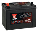 Yuasa 12V 72Ah 600A SMF Battery - YBX3031 - 4 Year Warranty