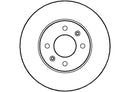 Disctech Brake Disc (Single) - Fits Hyundai, Kia - ABD2240 - Front Axle