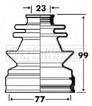 First Line CV Boot Kit  - FCB2851