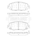 Borg & Beck Brake Pads - BBP2899
