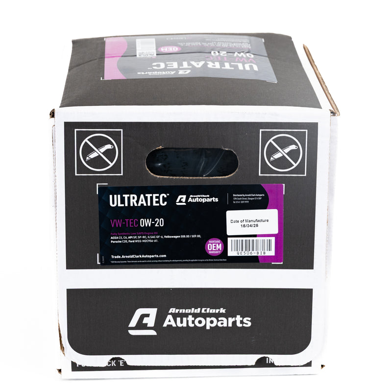 Ultratec VW-TEC 0W20 LSVW - Bag in Box 20 Litre Engine Oil