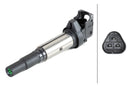 HELLA 5DA 358 057-451 Ignition Coil - 4-pin connector - Bolted