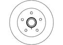 Disctech Brake Disc (Single) - Fits Citroën, Vw - ABD3126 - Front Axle
