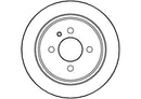 Disctech Brake Disc (Single) - Fits Alpina, Audi - ABD2718 - Rear Axle