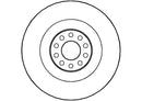 Disctech Brake Disc (Single) - Fits Audi - ABD2851 - Front Axle